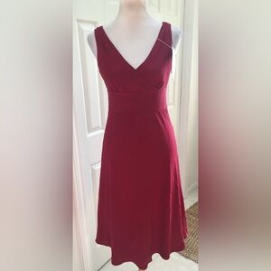 J. Crew Red V-Neck Sheath Dress for Cocktail